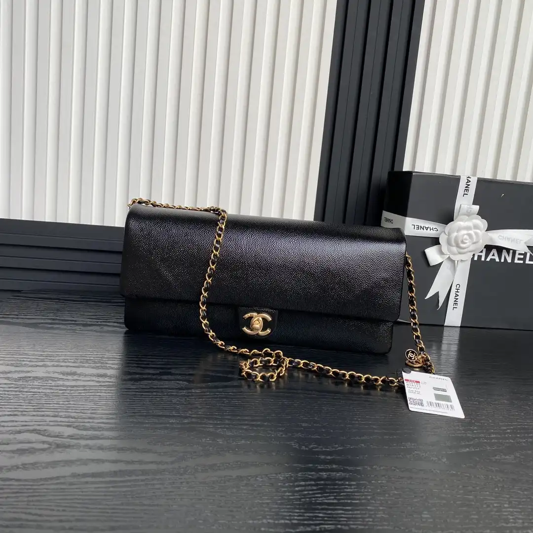 CHANEL FLAP BAG -15.5×32.5×5CM