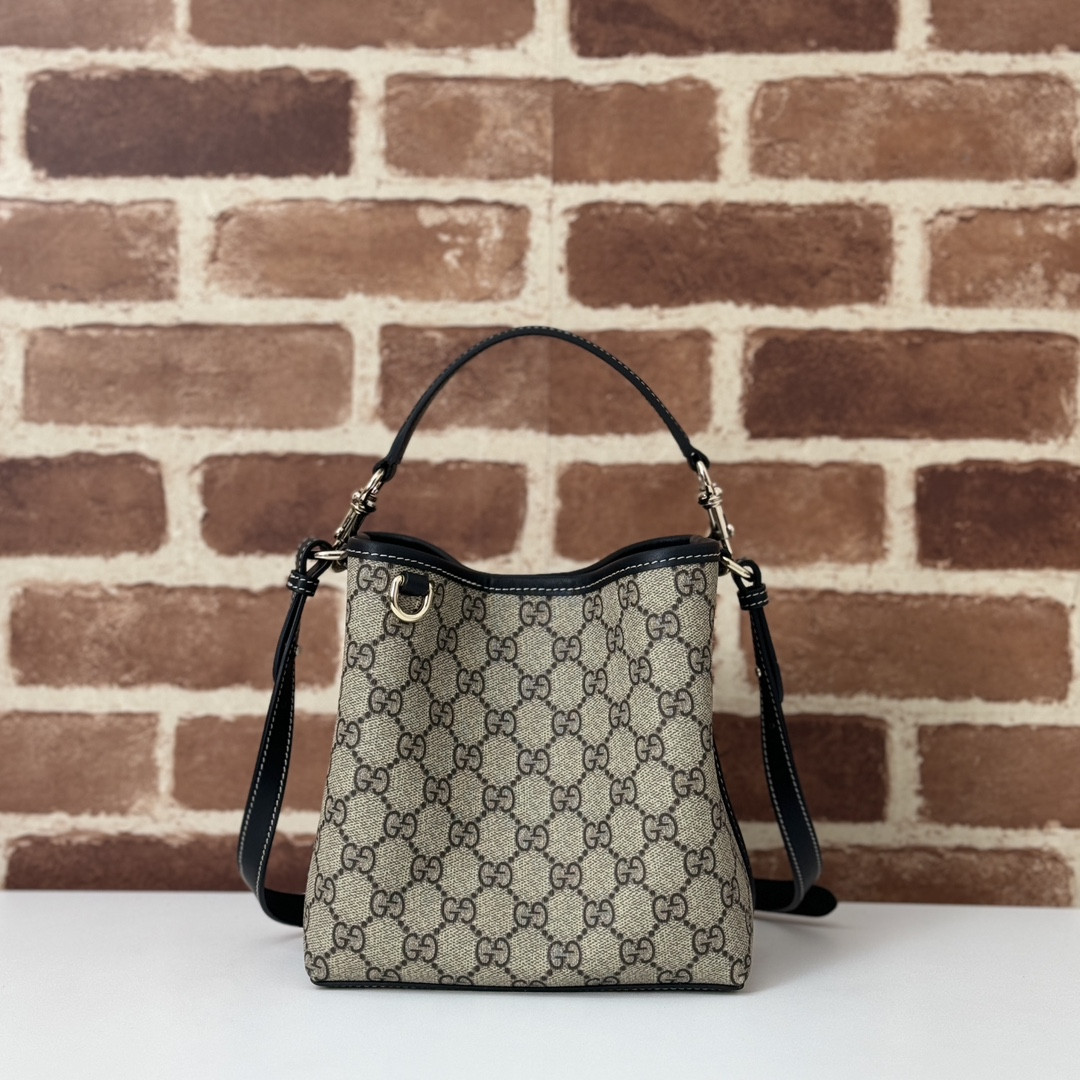 HOT SALE Gucci GG Emblem mini bucket bag