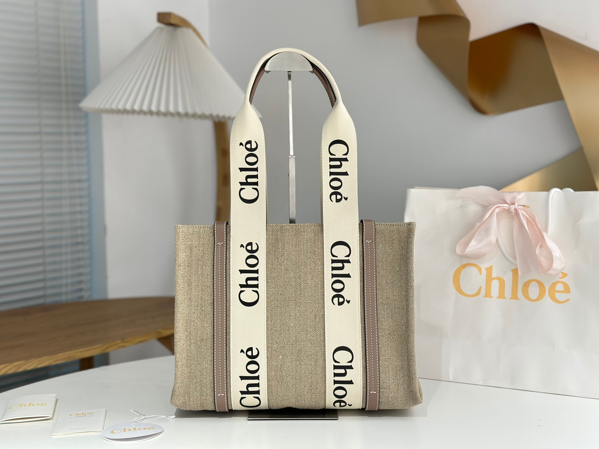 HOT SALE CHLOÉ woody tote bag-Mini S M L