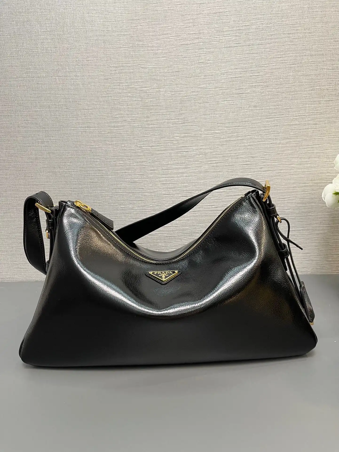 Prada Aimée large shoulder bag