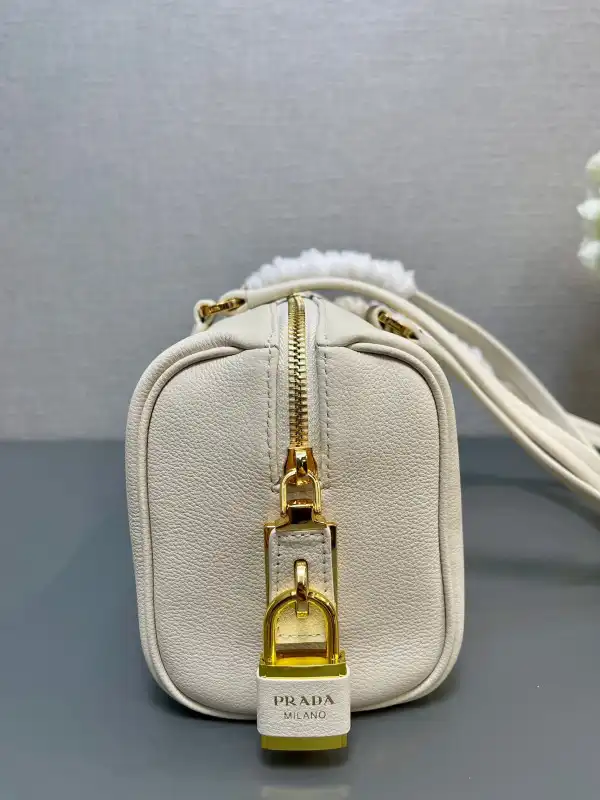 Prada Re-Nylon medium top-handle bag with padlock