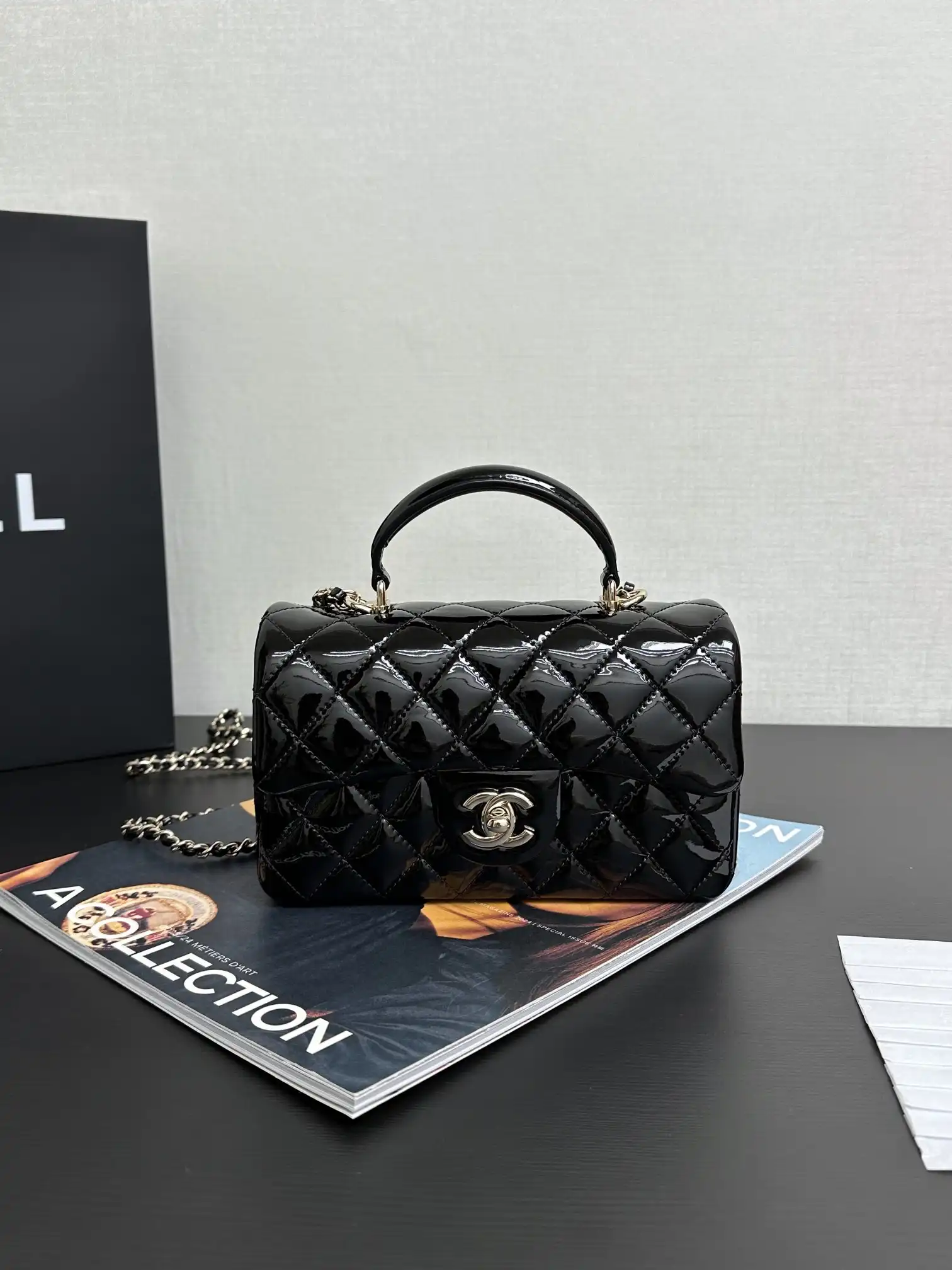 CHANEL Mini CHANELassic Handbag With Top Handle