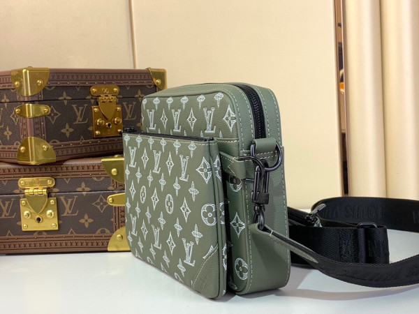 [FREE SHIPPING] Louis Vuitton Trio Jm messenger