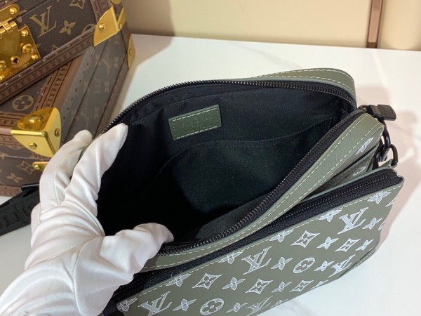 [FREE SHIPPING] Louis Vuitton Trio Jm messenger