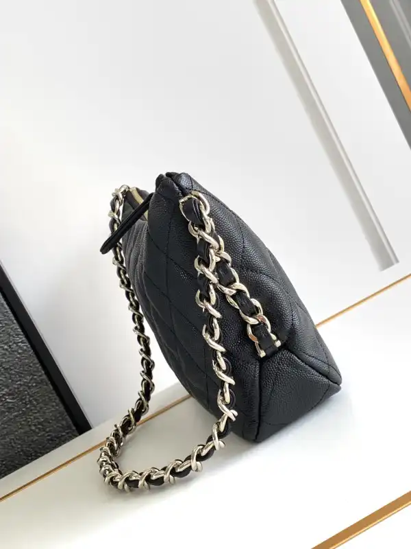 CHANEL HOBO HANDBAG-19x 24.5 x 9cm