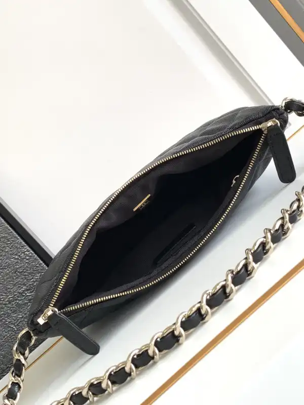 CHANEL HOBO HANDBAG-19x 24.5 x 9cm