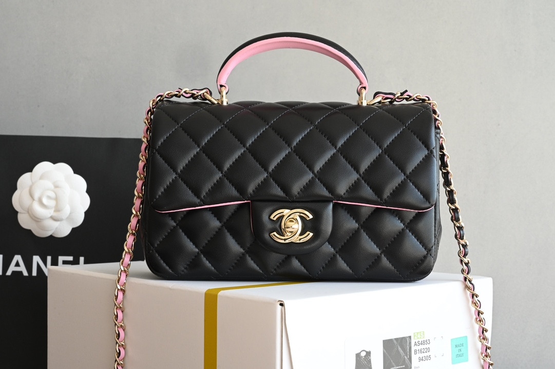 HOT SALE CL FLAP BAG WITH TOP HANDLE-20*12*6cm