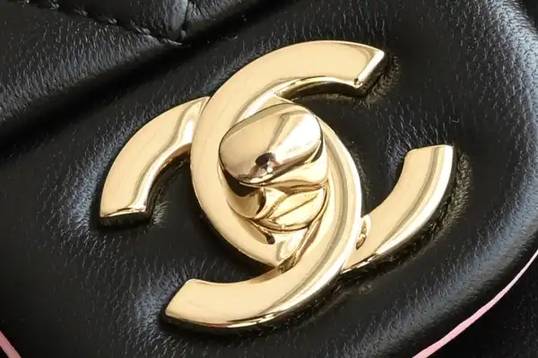 CHANEL FLAP BAG WITH TOP HANDLE-20*12*6cm