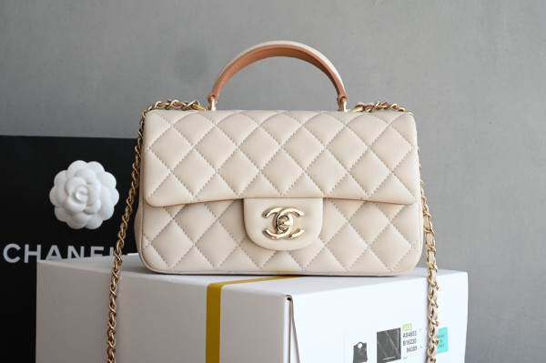 HOT SALE CL FLAP BAG WITH TOP HANDLE-20*12*6cm