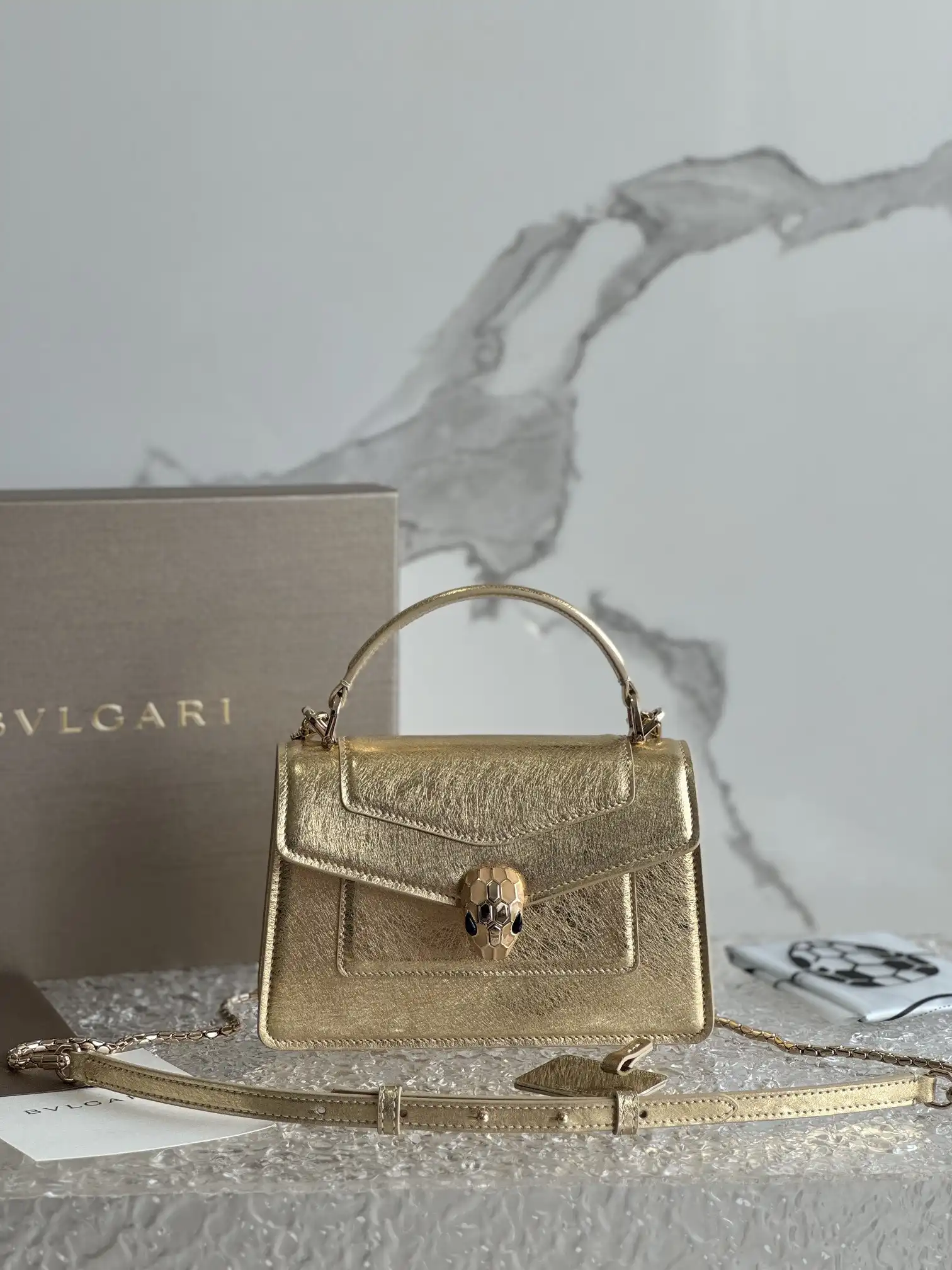 BVLGARI SERPENTI FOREVER MINI TOP HANDLE