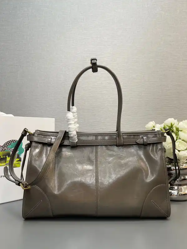 First bag ru Prada Large leather handbag