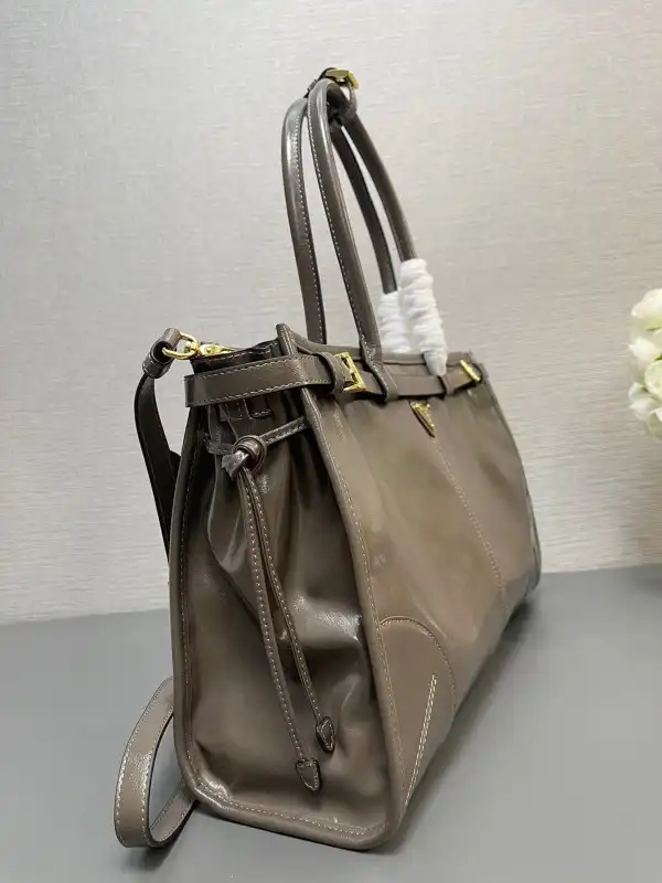 First bag ru Prada Large leather handbag