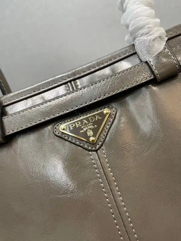 First bag ru Prada Large leather handbag