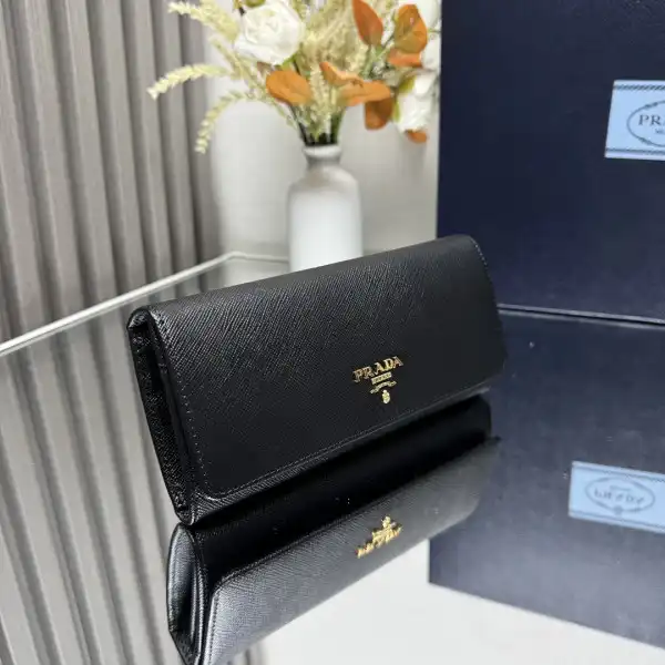 Prada Large Saffiano Leather Wallet