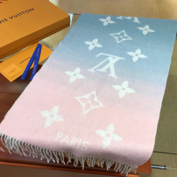 HOT SALE LOUIS VUITTON REYKJAVIK GRADIENT SCARF