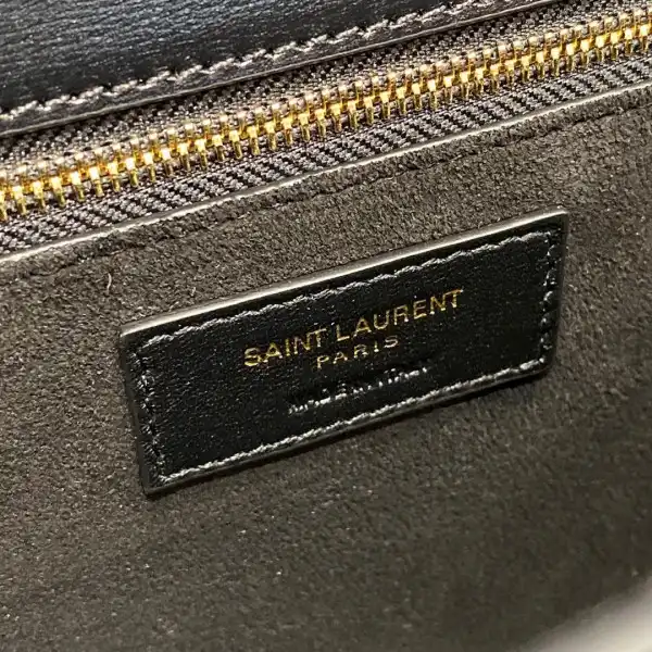 YSL LOULOU CARRE SATCHEL IN SMOOTH LEATHER