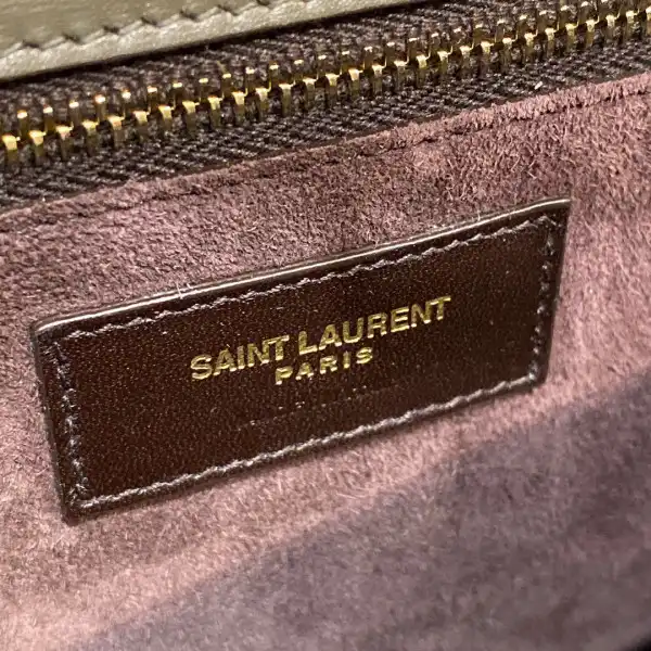 YSL LOULOU CARRE SATCHEL IN SMOOTH LEATHER