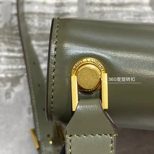 Repzbay REP YSL LOULOU CARRE SATCHEL IN SMOOTH LEATHER