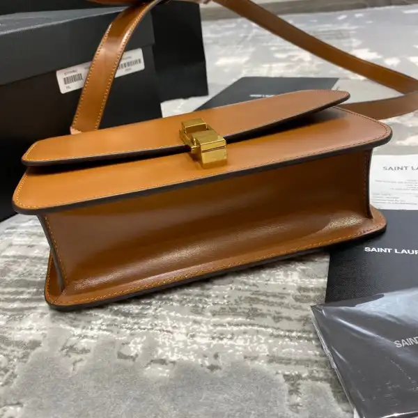 First Bag Ru YSL LOULOU CARRE SATCHEL IN SMOOTH LEATHER