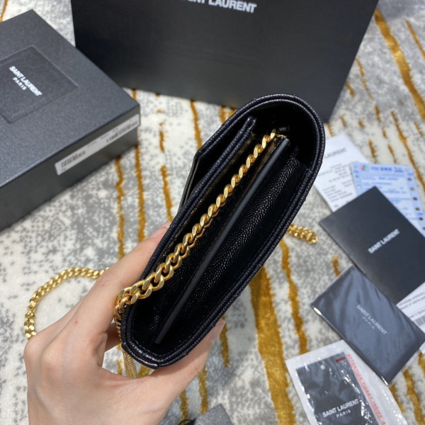 HOT SALE YSL CASSANDRE MATELASSÉ CHAIN WALLET