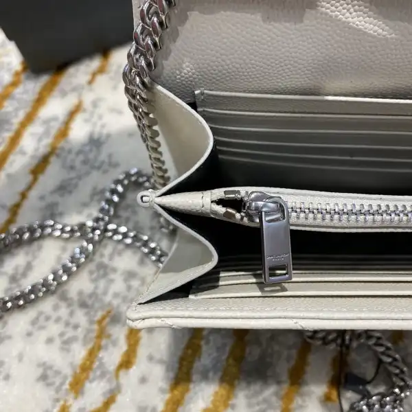 YSL CASSANDRE MATELASSÉ CHAIN WALLET