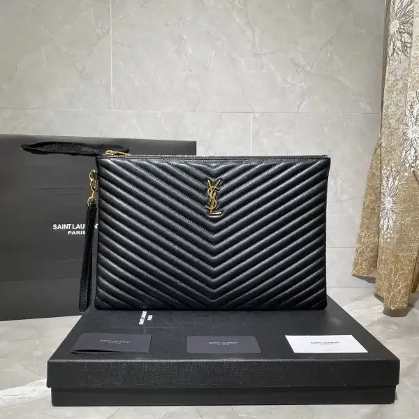 YSL MONOGRAM CLUTCH