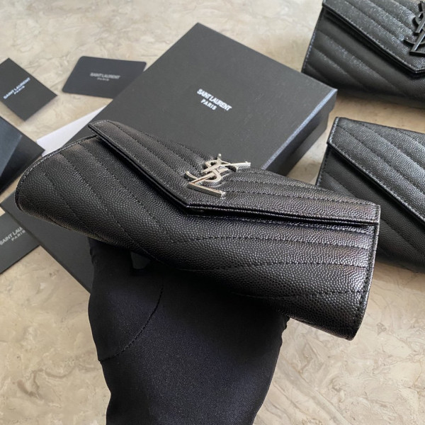 HOT SALE YSL MONOGRAM LARGE FLAP WALLET