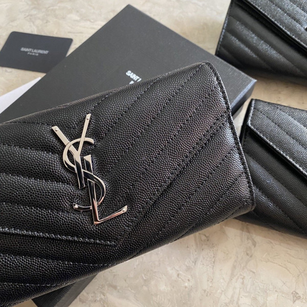 HOT SALE YSL MONOGRAM LARGE FLAP WALLET