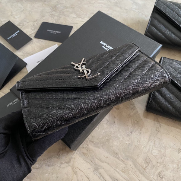 HOT SALE YSL MONOGRAM LARGE FLAP WALLET