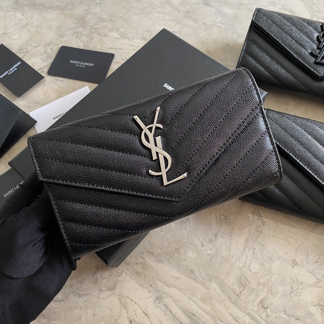 HOT SALE YSL MONOGRAM LARGE FLAP WALLET