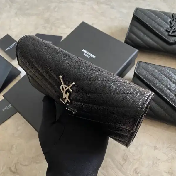 YSL MONOGRAM LARGE FLAP WALLET