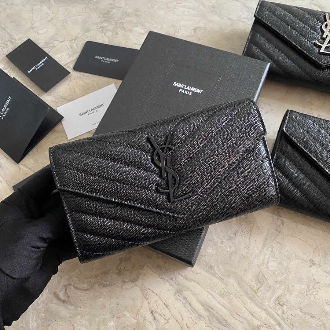 HOT SALE YSL MONOGRAM LARGE FLAP WALLET