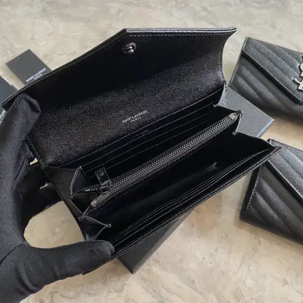 YSL MONOGRAM LARGE FLAP WALLET