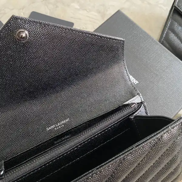 YSL MONOGRAM LARGE FLAP WALLET