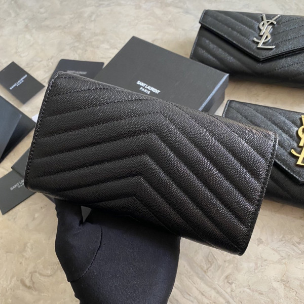 HOT SALE YSL MONOGRAM LARGE FLAP WALLET