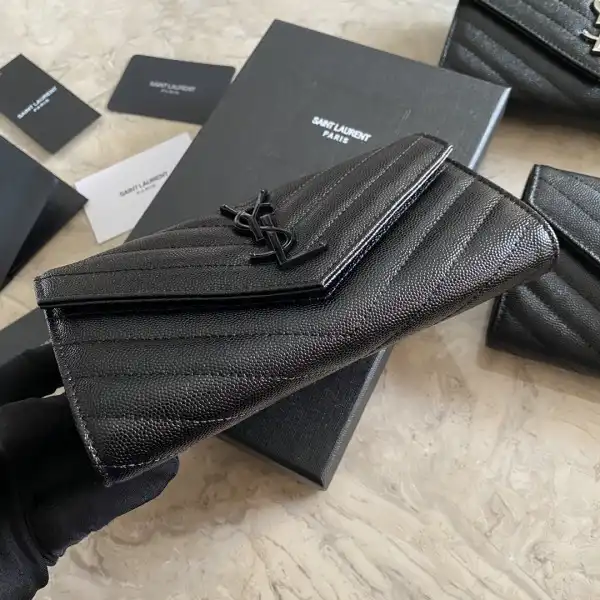 YSL MONOGRAM LARGE FLAP WALLET