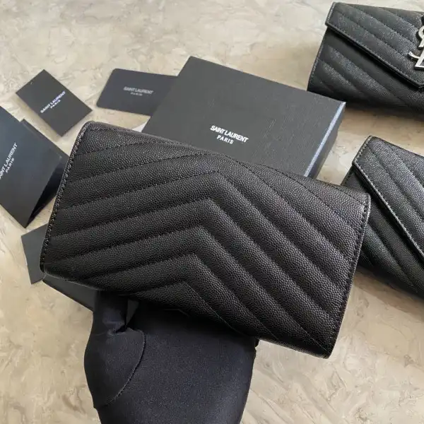 YSL MONOGRAM LARGE FLAP WALLET