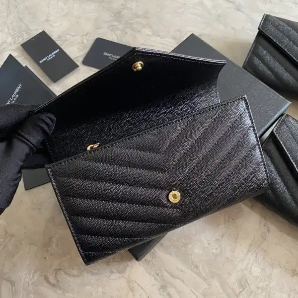 First bag ru YSL MONOGRAM LARGE FLAP WALLET