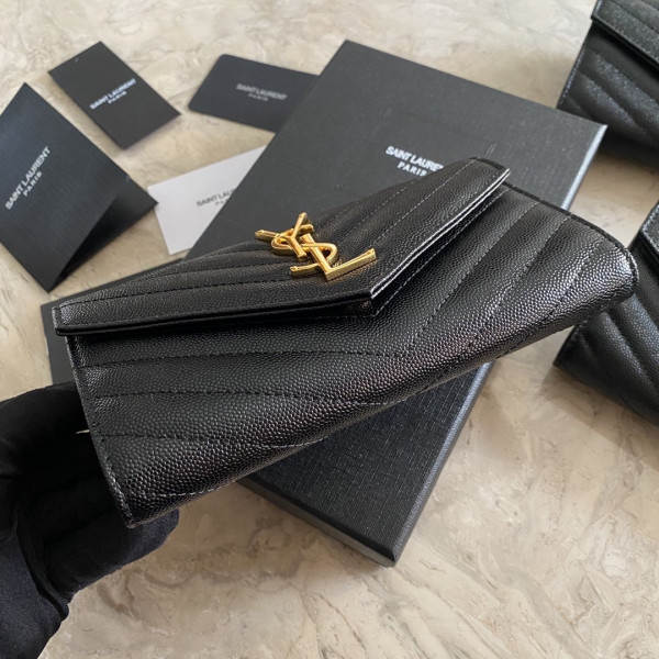 HOT SALE YSL MONOGRAM LARGE FLAP WALLET