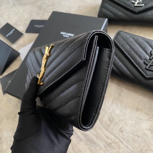 HOT SALE YSL MONOGRAM LARGE FLAP WALLET