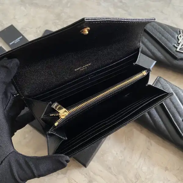 First bag ru YSL MONOGRAM LARGE FLAP WALLET