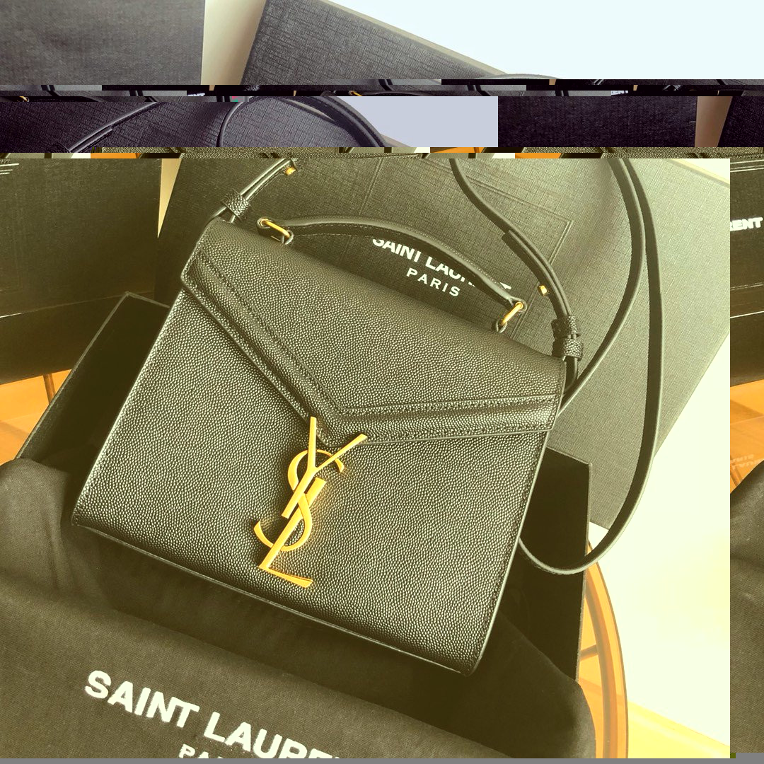 HOT SALE YSL CASSANDRA MINI TOP HANDLE BAG IN GRAIN DE POUDRE EMBOSSED LEATHER