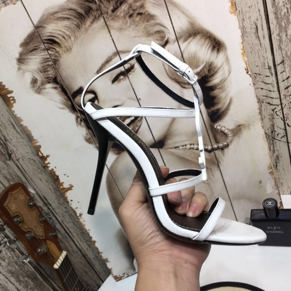 HOT SALE YSL CASSANDRA PLATFORM SANDALS IN PATENT LEATHER