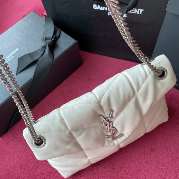 HOT SALE YSL PUFFER SMALL BAG IN QUILTED LAMBSKIN