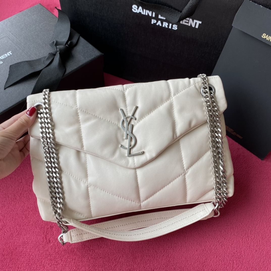 HOT SALE YSL PUFFER SMALL BAG IN QUILTED LAMBSKIN