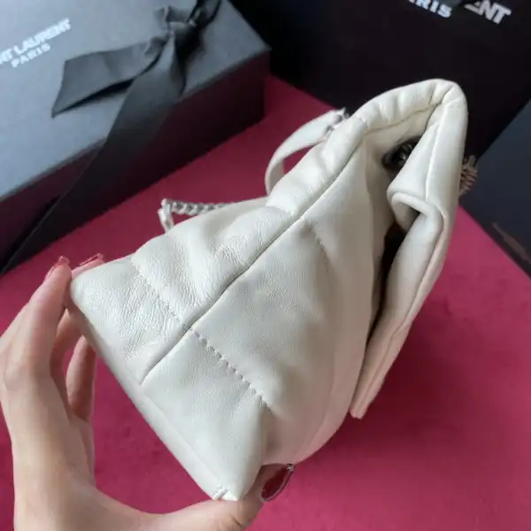 YSL PUFFER SMALL BAG IN QUILTED LAMBSKIN