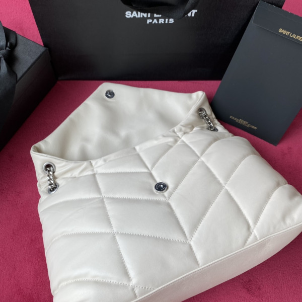 HOT SALE YSL PUFFER MEDIUM BAG IN QUILTED LAMBSKIN