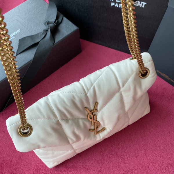 HOT SALE YSL PUFFER SMALL BAG IN QUILTED LAMBSKIN