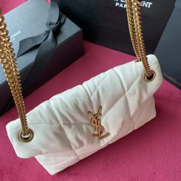 YSL PUFFER SMALL BAG IN QUILTED LAMBSKIN