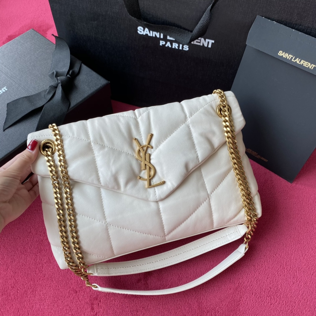 HOT SALE YSL PUFFER SMALL BAG IN QUILTED LAMBSKIN